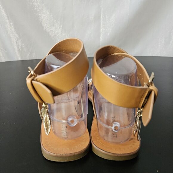 INDIGO RD Aztec Batik Sandals Sz 7.5 Black & White Flats Ankle Strap Boho - Picture 3 of 8